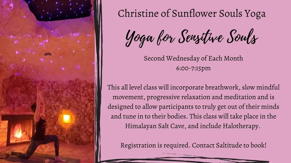 Yoga For Sensitive Souls in the Salt Cave, Saltitude, Lincoln, 9