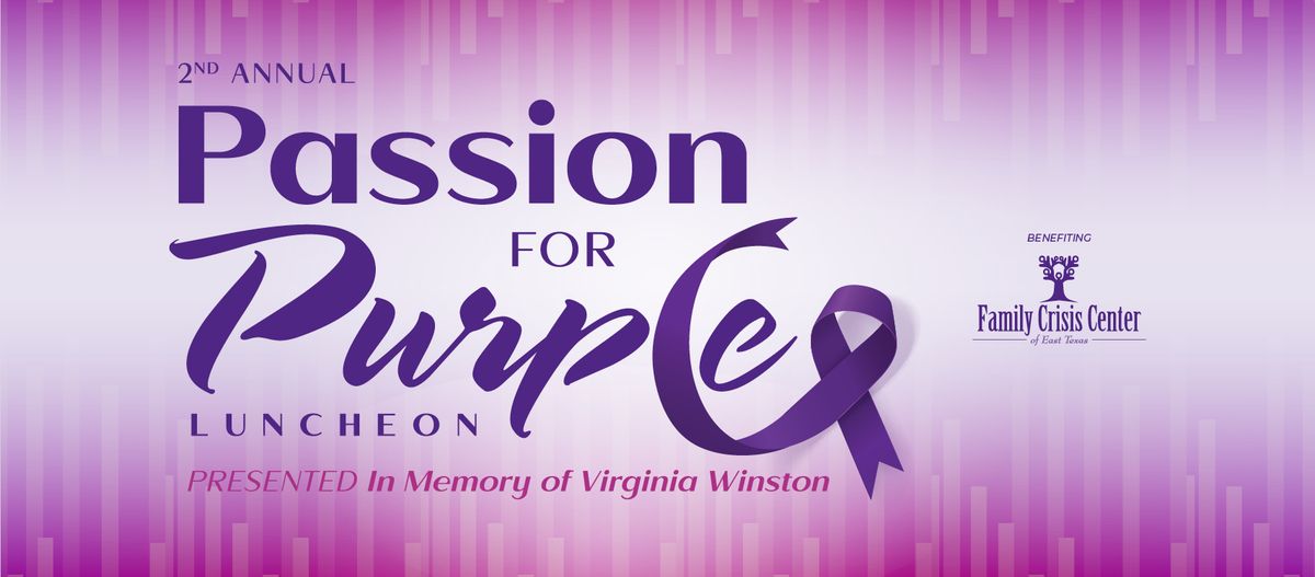 Passion for Purple Luncheon Presented in Memory of Virginia Winston