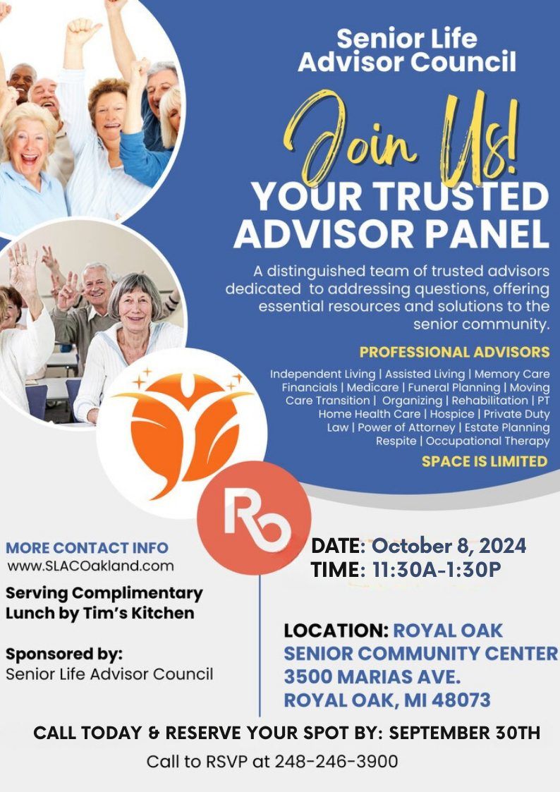 Senior Panel- Royal Oak Senior Community Center