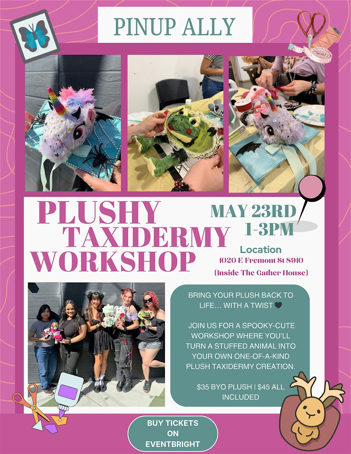 Plush Taxidermy Workshop