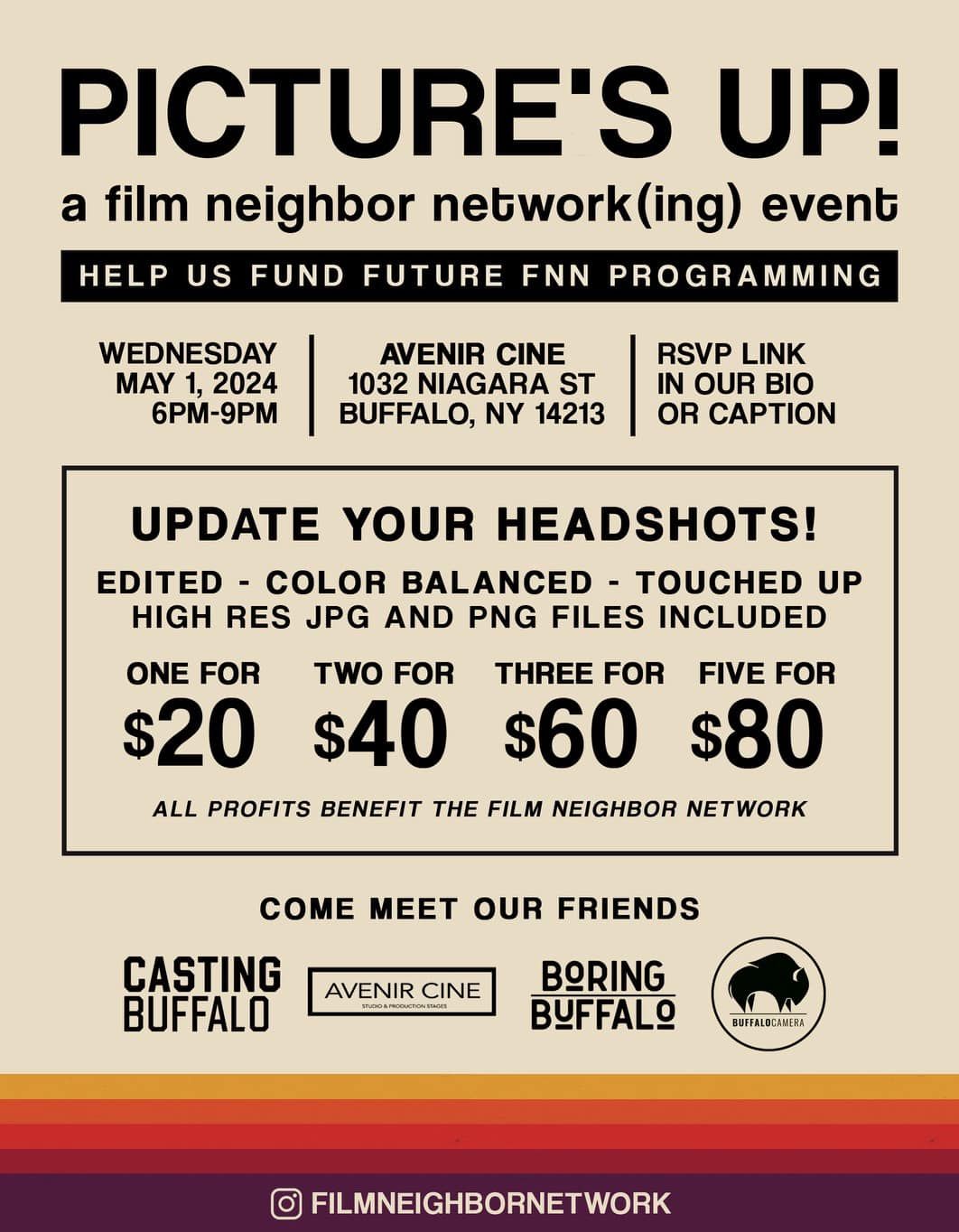 Film Neighbor Network(ing) - PICTURE\u2019S UP! Fundraising Event