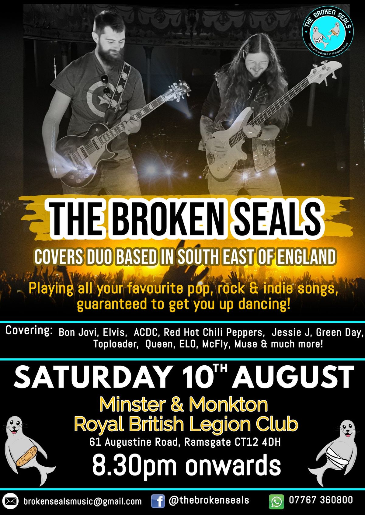 The Broken Seals, Live at Minster & Monkton Social Club