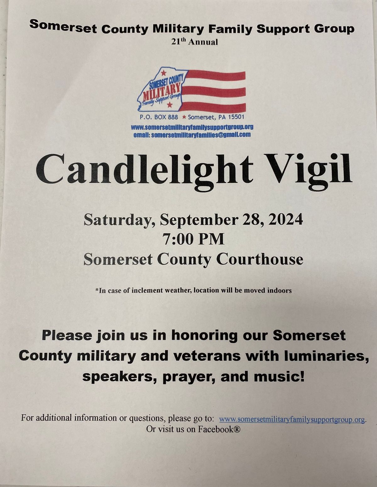 21st Candlelight Vigil