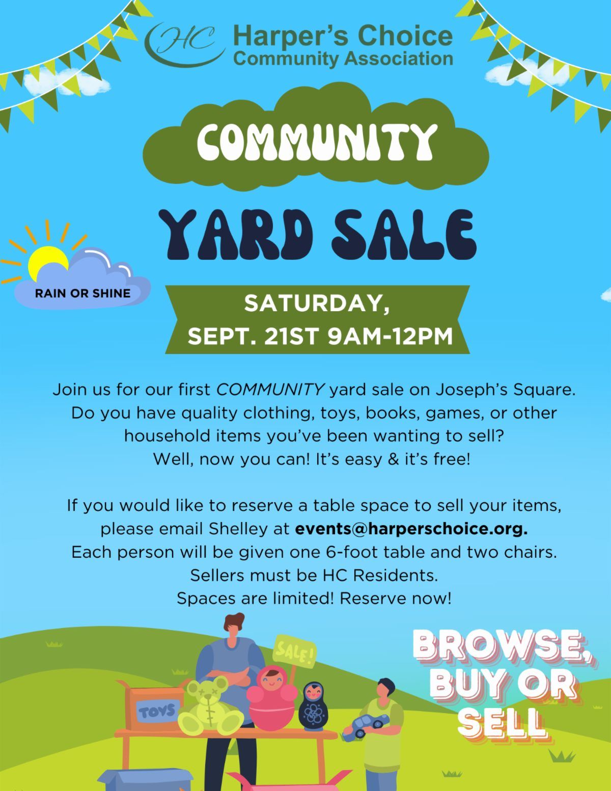 HCCA's Community Yard Sale