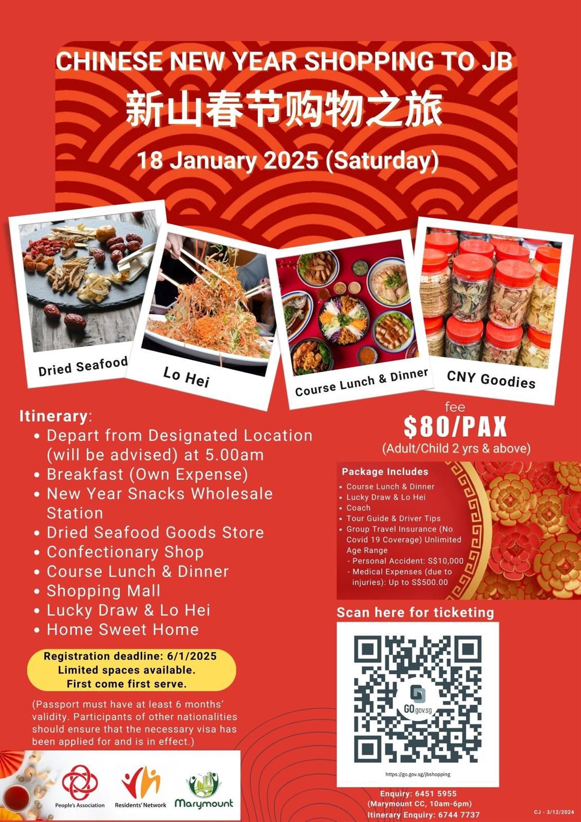 CNY Shopping Tour to JB