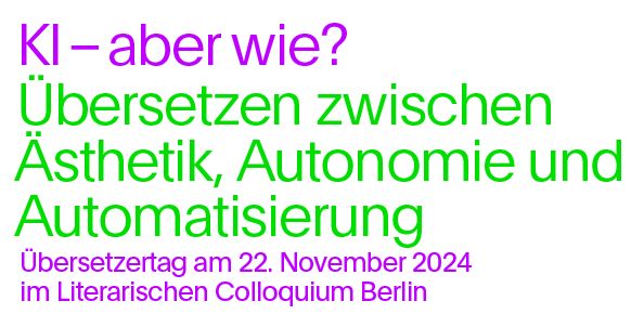 KI \u2013 aber wie? \u00dcbersetzen zwischen \u00c4sthetik, Autonomie und Automatisierung