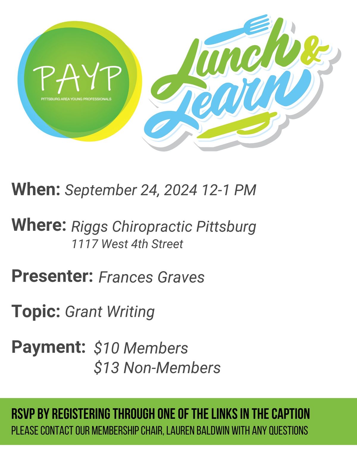 PAYP September Lunch and Learn