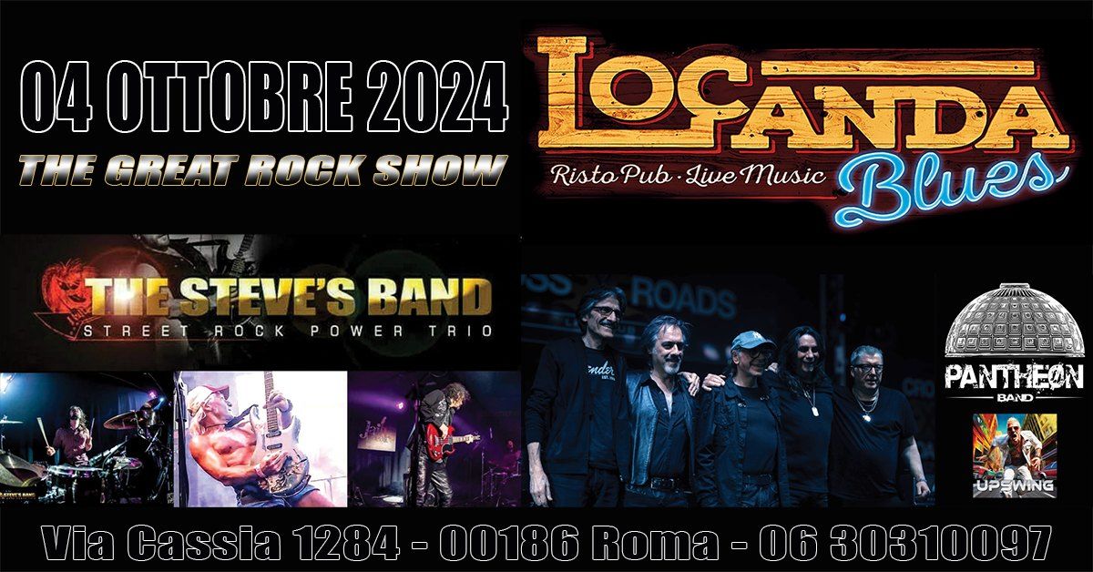 \ud83d\udd25 THE STEVE'S BAND  + PANTHE\u00d8N BAND \ud83d\udd25 Original Rock - Live@Locanda Blues - Venerd\u00ec 4-10-24