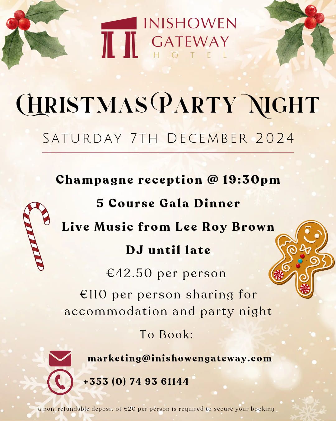 Inishowen Gateway Hotel Christmas Party Night