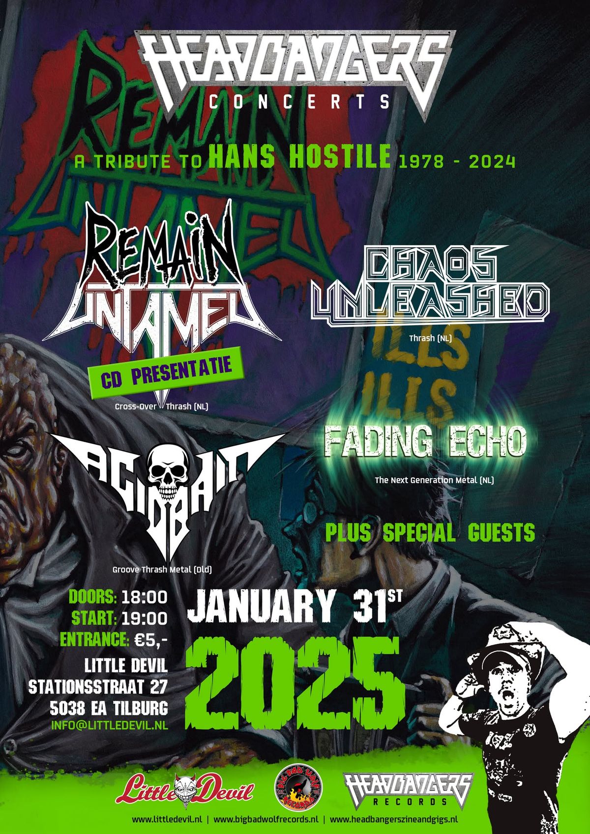 Remain Untamed EP release party - A tribute to Hans Hostile 1978-2024