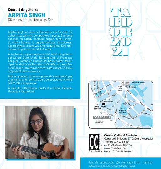Concert de guitarra: " Arpita Singh"