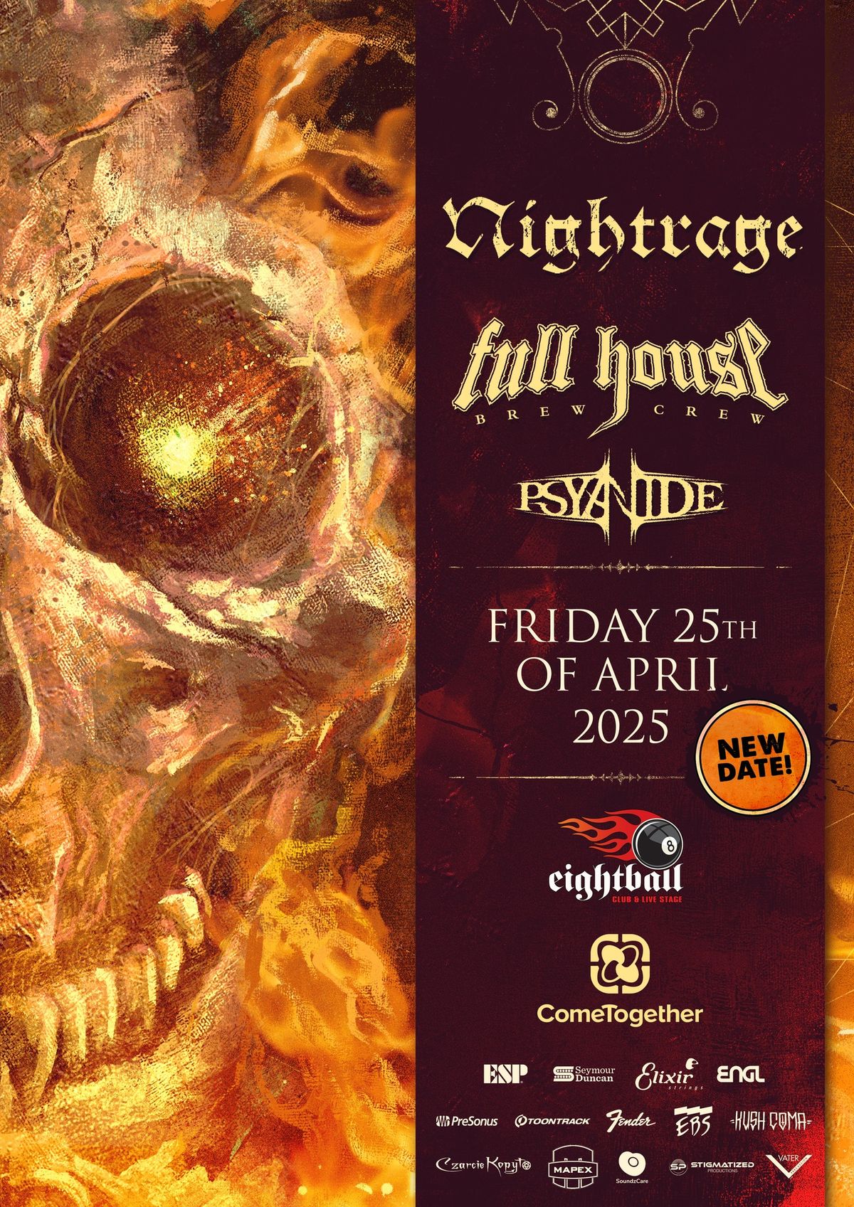 Nightrage, Full House Brew Crue, Psyanide \/ Thessaloniki \/ Eightball Club