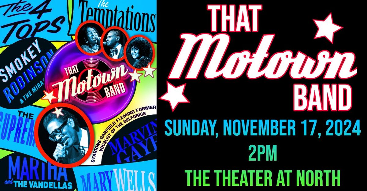 "That Motown Band" - An Afternoon of Motown's Greatest Hits