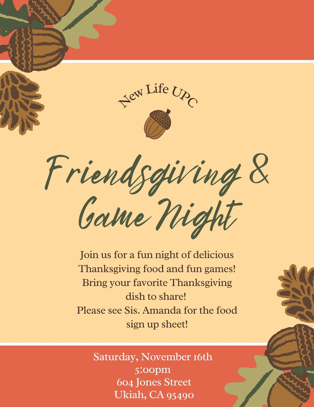 Friendsgiving and Game Night! 