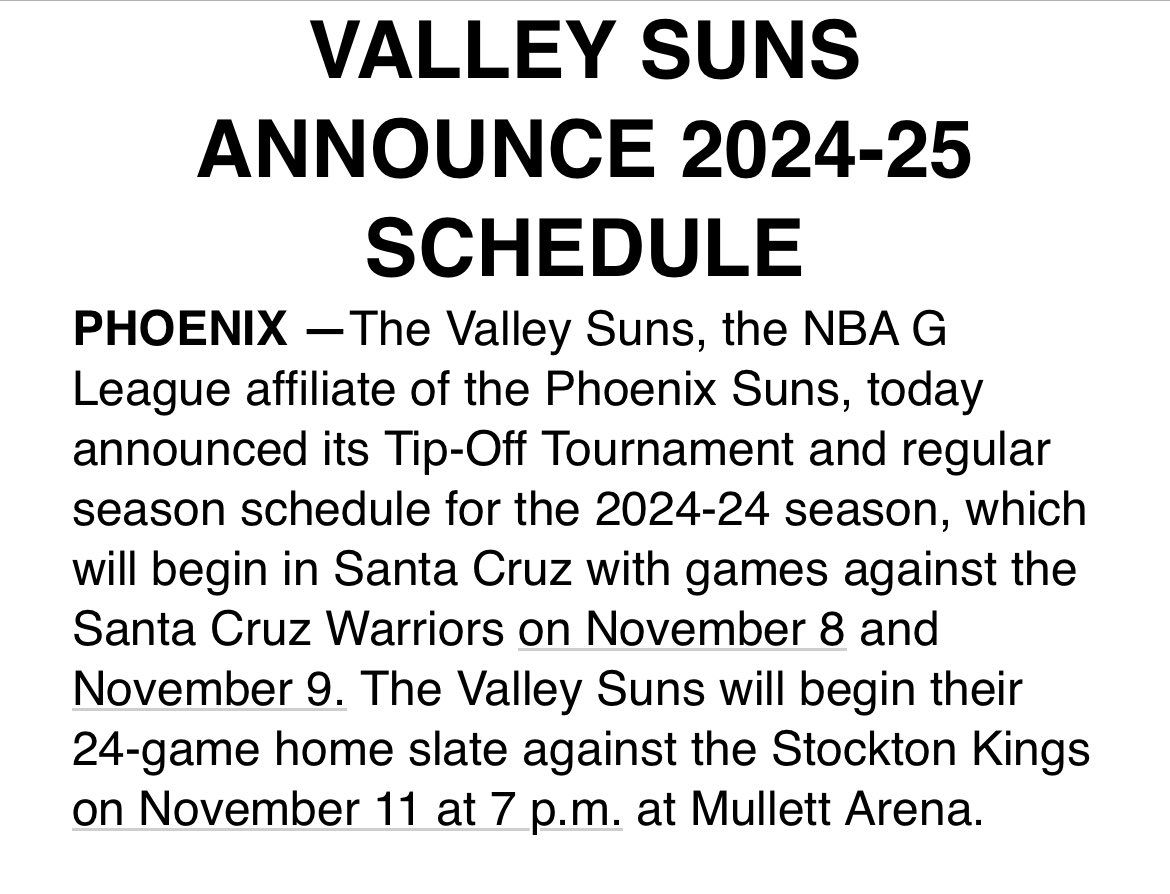 Valley Suns at Stockton Kings