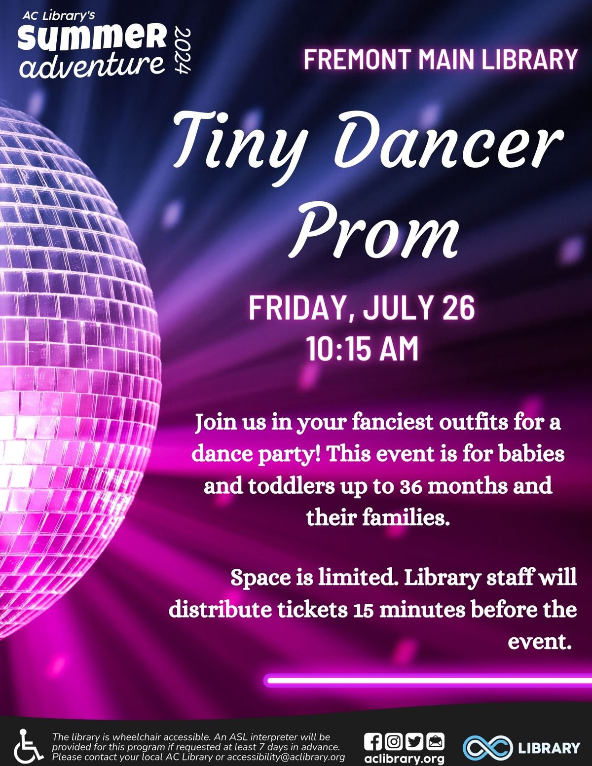 Tiny Dancer Prom @ Fremont Main Library