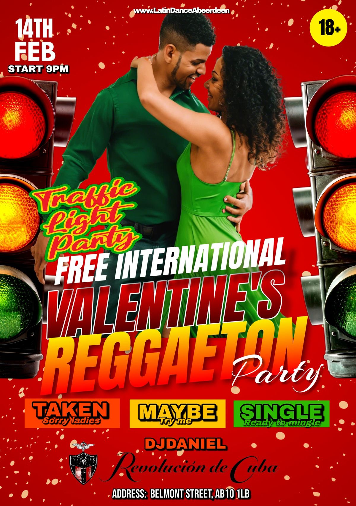 14th Feb FREE International VALENTINE'S REGGAETON PARTY