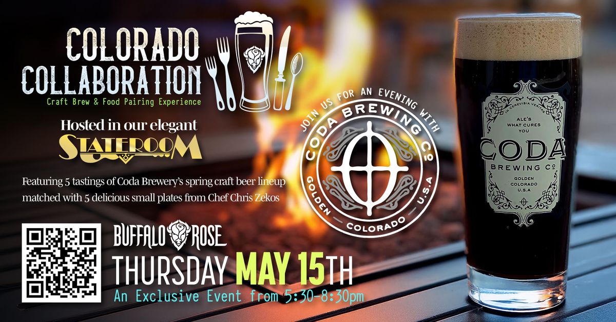 Buffalo Rose Colorado Collaboration: A Craft Beer & Food Pairing Experience Featuring Coda Brewery