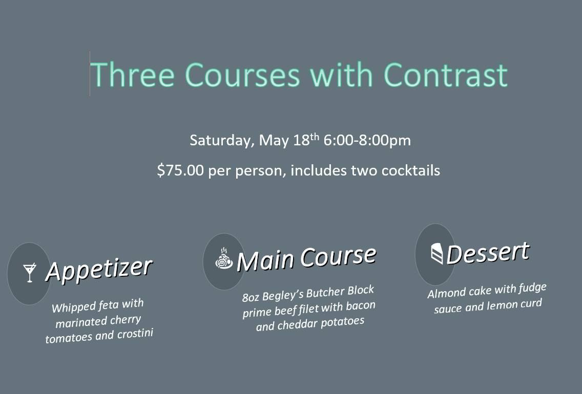 Three Courses with Contrast