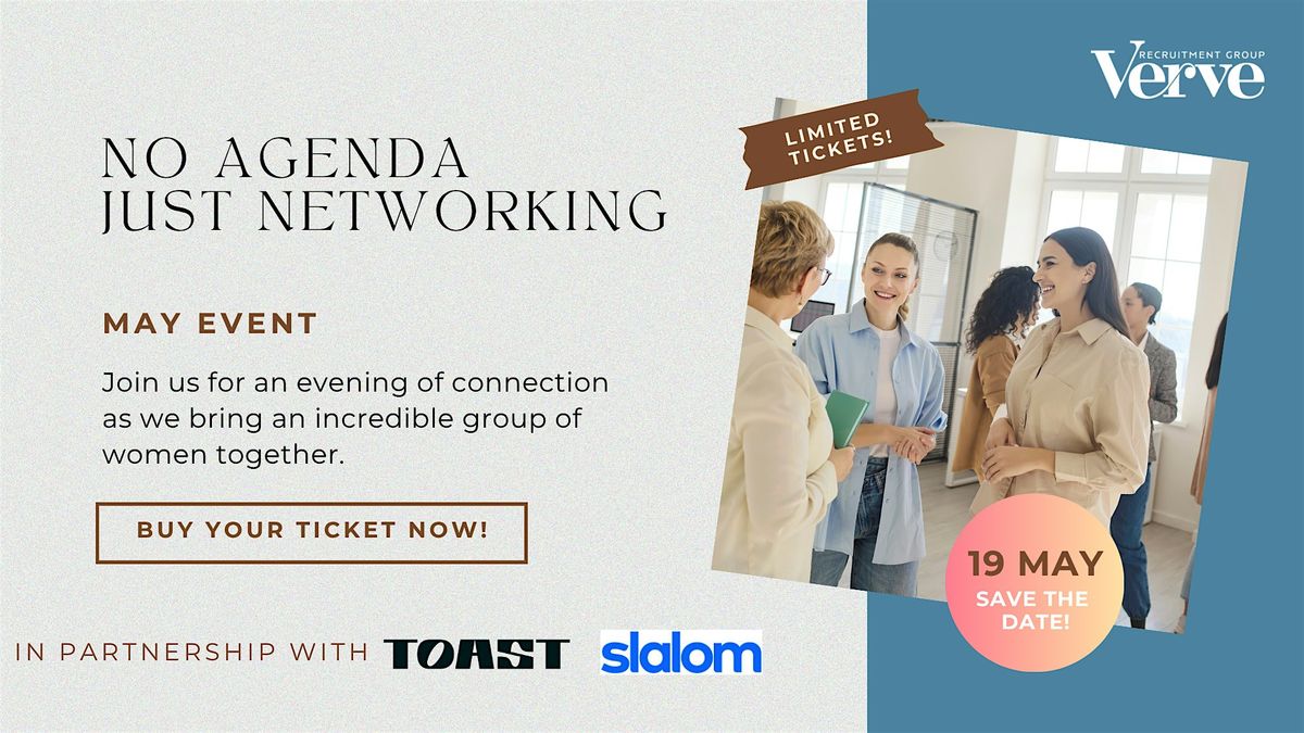 No Agenda. Just Networking.