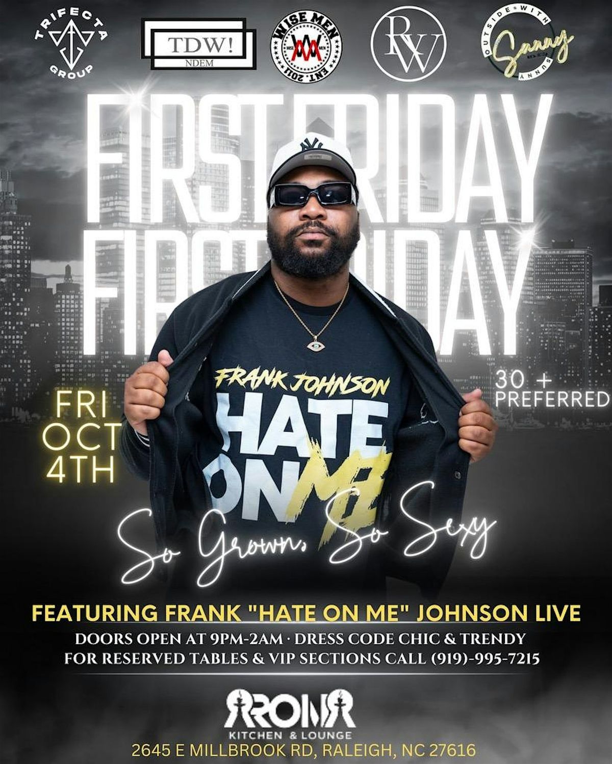 FIRST FRIDAY AT AROMA WITH FRANK JOHNSON