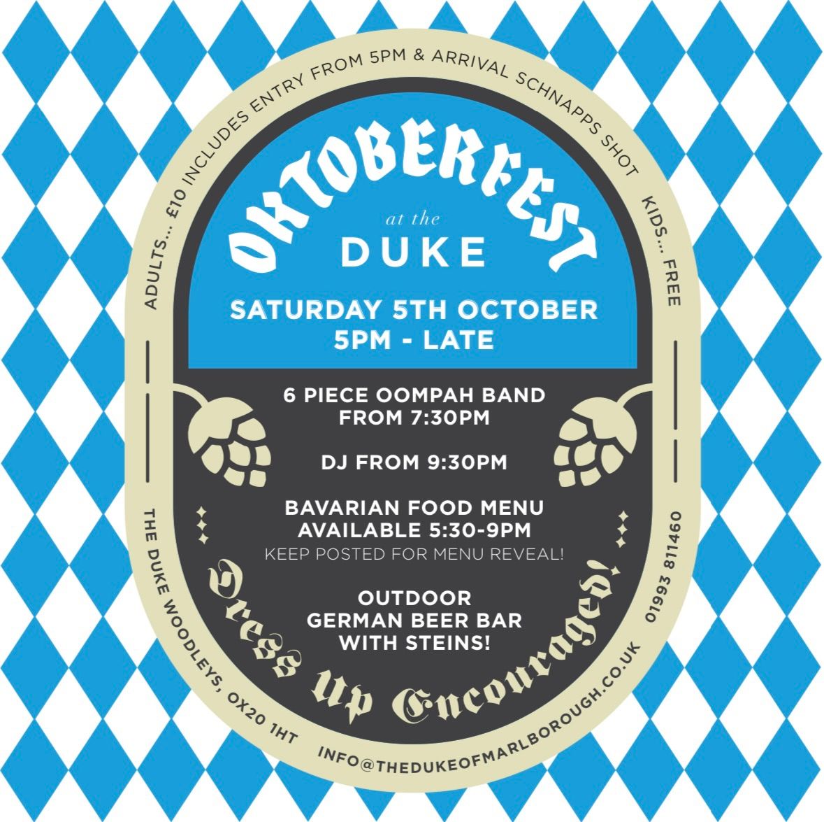 Oktoberfest at the Duke of Marlborough