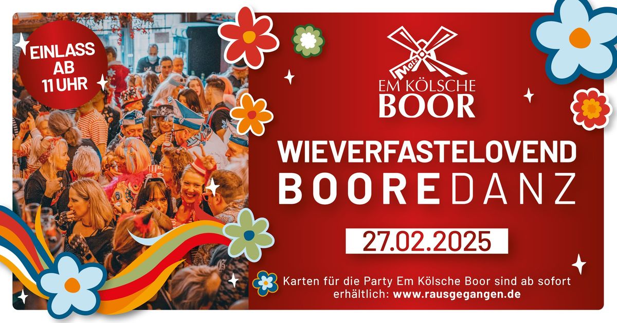  BOOREDANZ - Weiberfastnacht Em K\u00f6lsche Boor