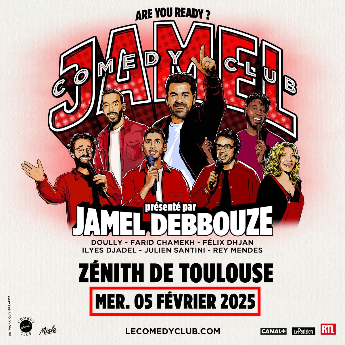 Jamel Comedy Club Zenith Tour \u2022 05 f\u00e9vrier 2025 \u2022 Z\u00e9nith Toulouse M\u00e9tropole, Toulouse