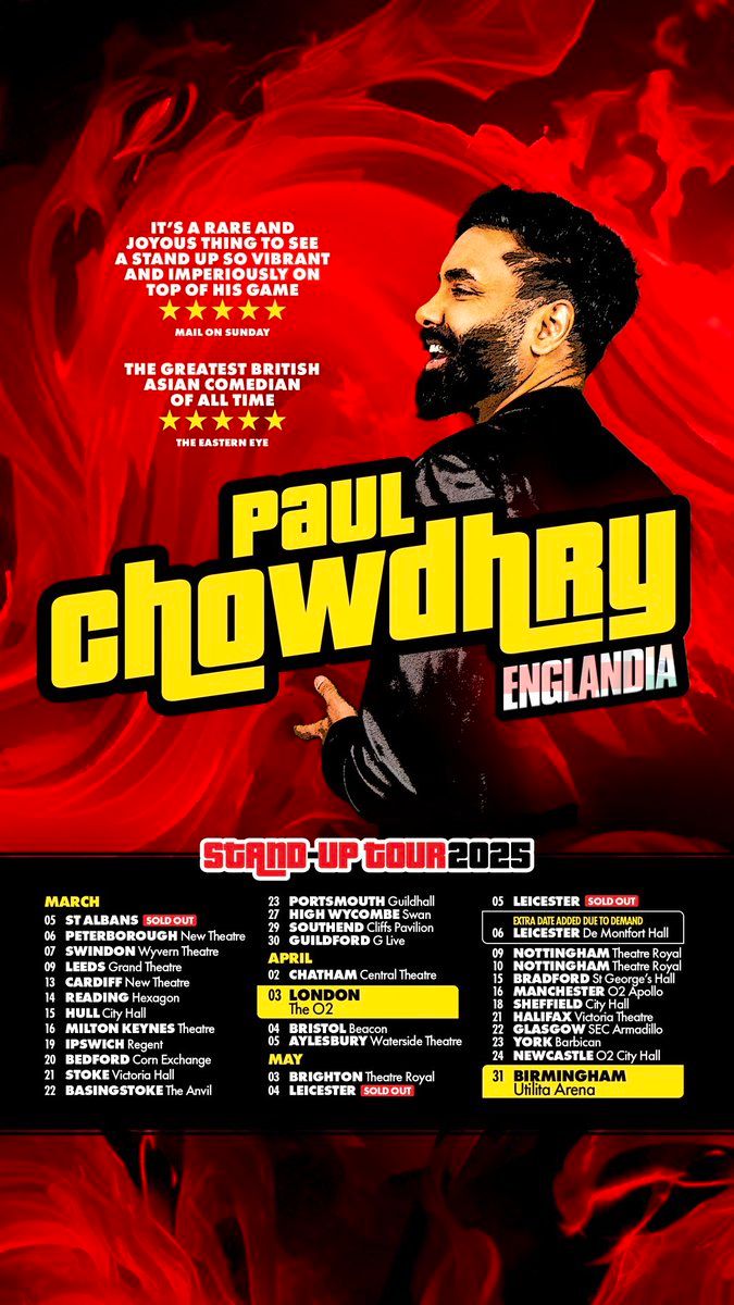 Paul Chowdhry Brighton Tickets