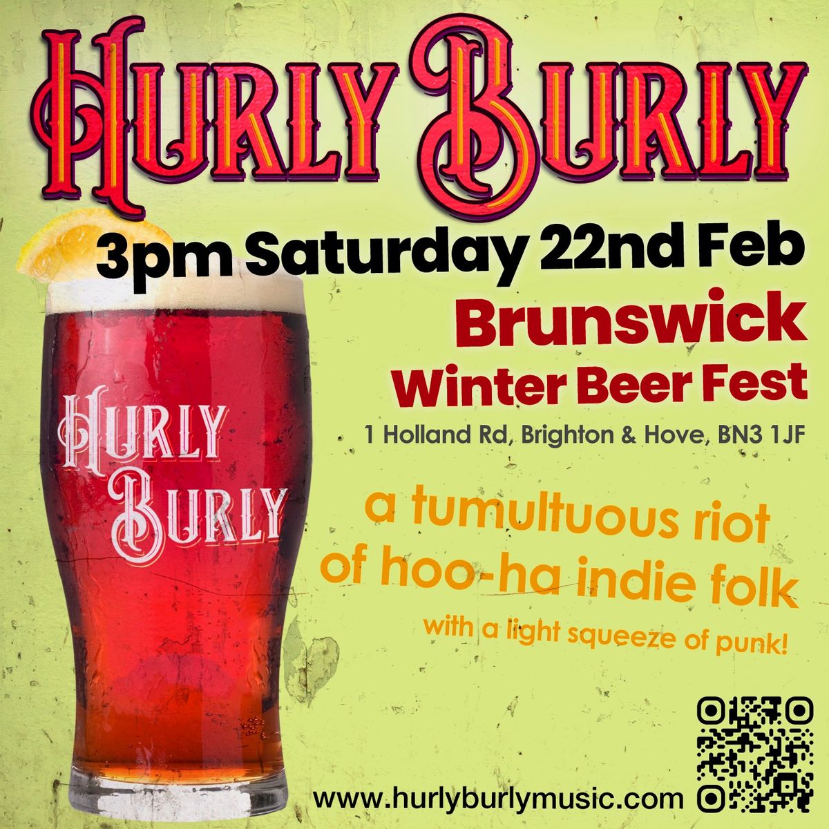 Hurly Burly at The Brunswick Beer Fest