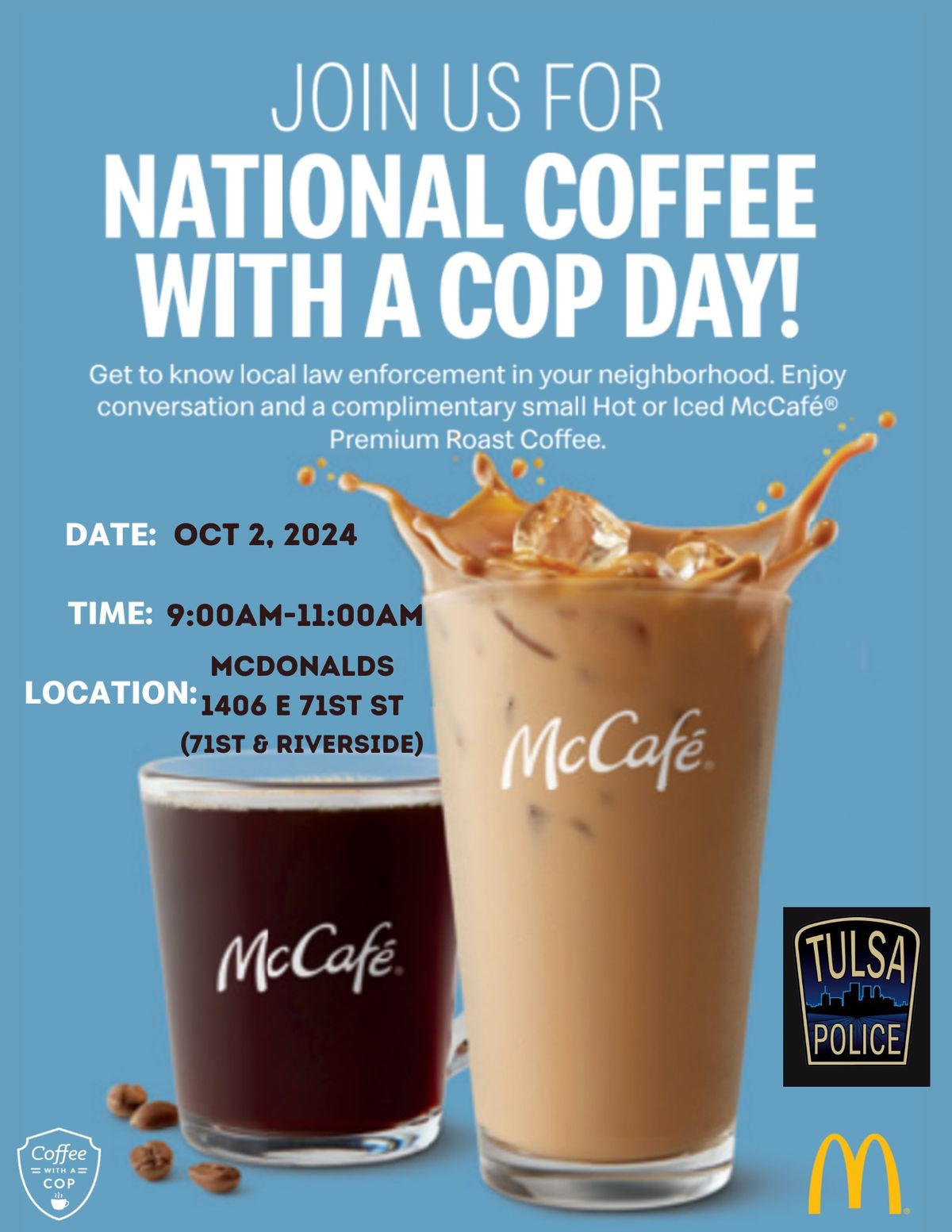 National Coffee With A Cop Day! 