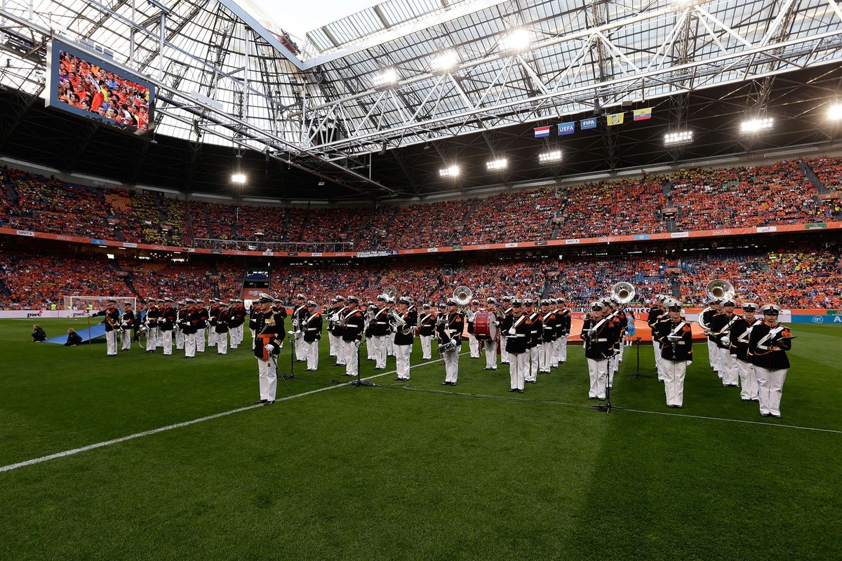 Volksliederen bij interland Nederland - Hongarije 