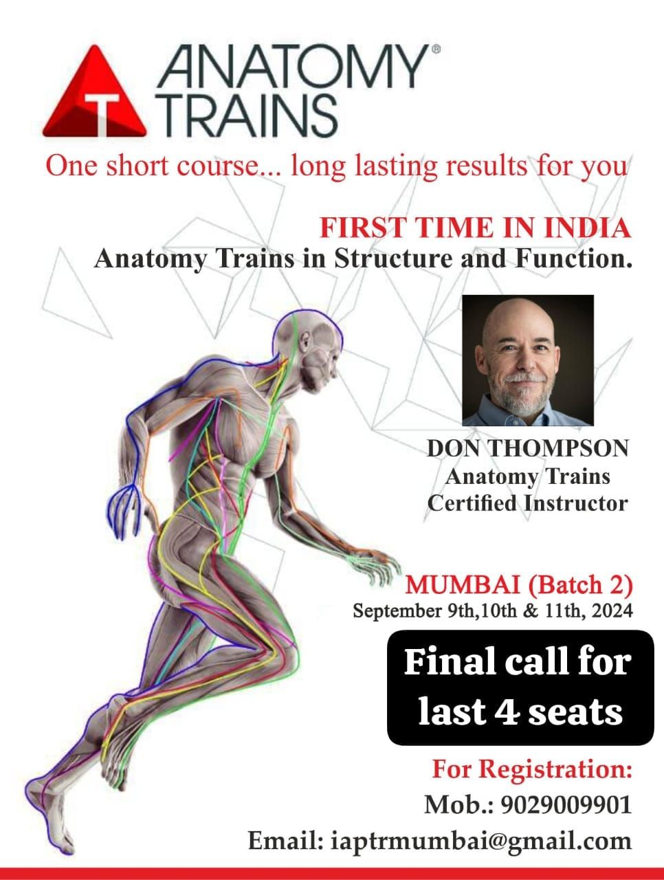 Anatomy Trains Structure & Function workshop mumbai