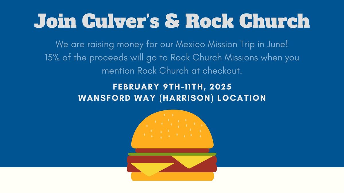 Mexico Mission Trip Fundraiser @ Culvers