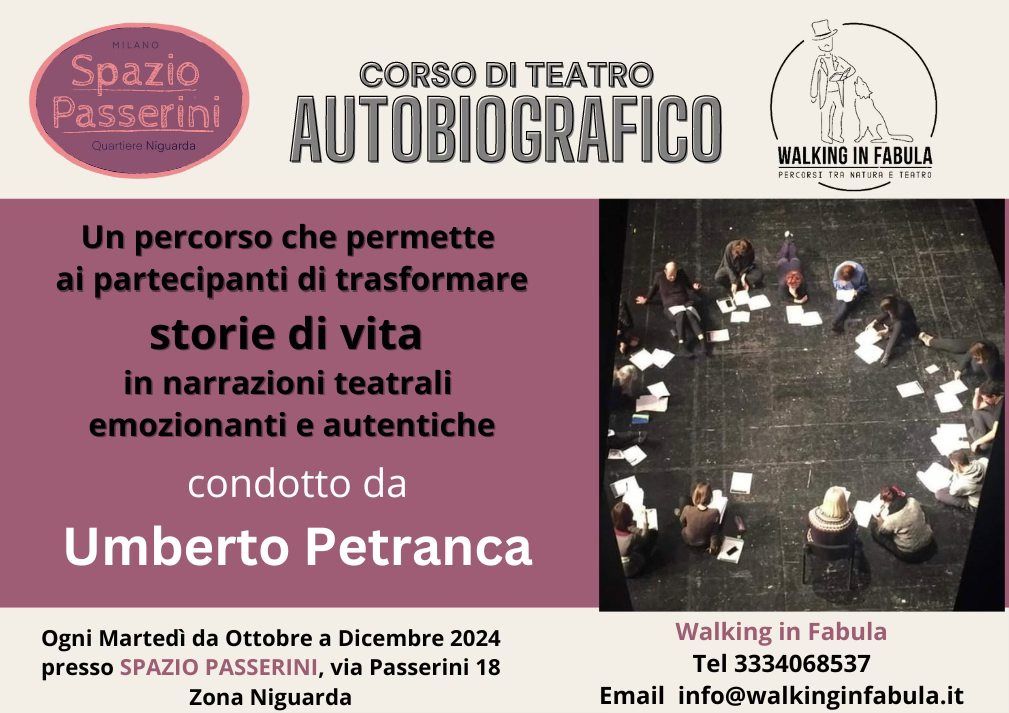 CORSO DI TEATRO AUTOBIOGRAFICO