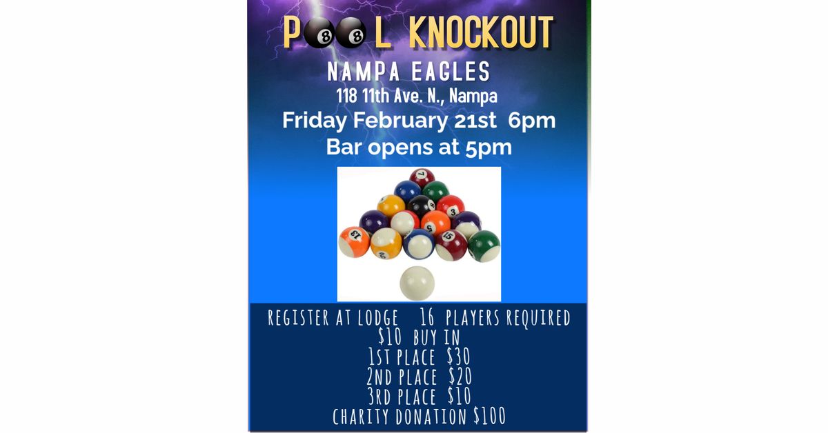 Pool Knockout At The Nampa Eagles