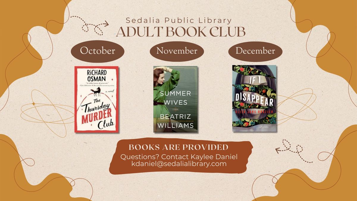 Monthly Adult Book Club