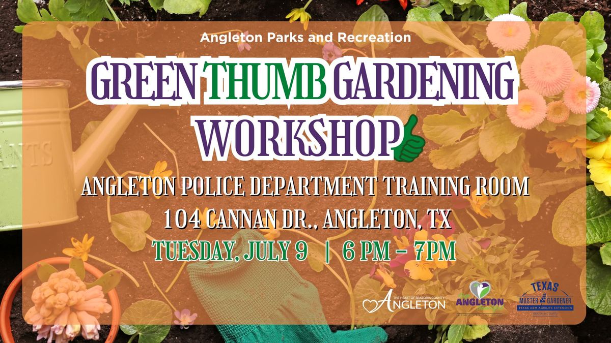 Green Thumb Gardening Workshop: Fall Gardening Preparation