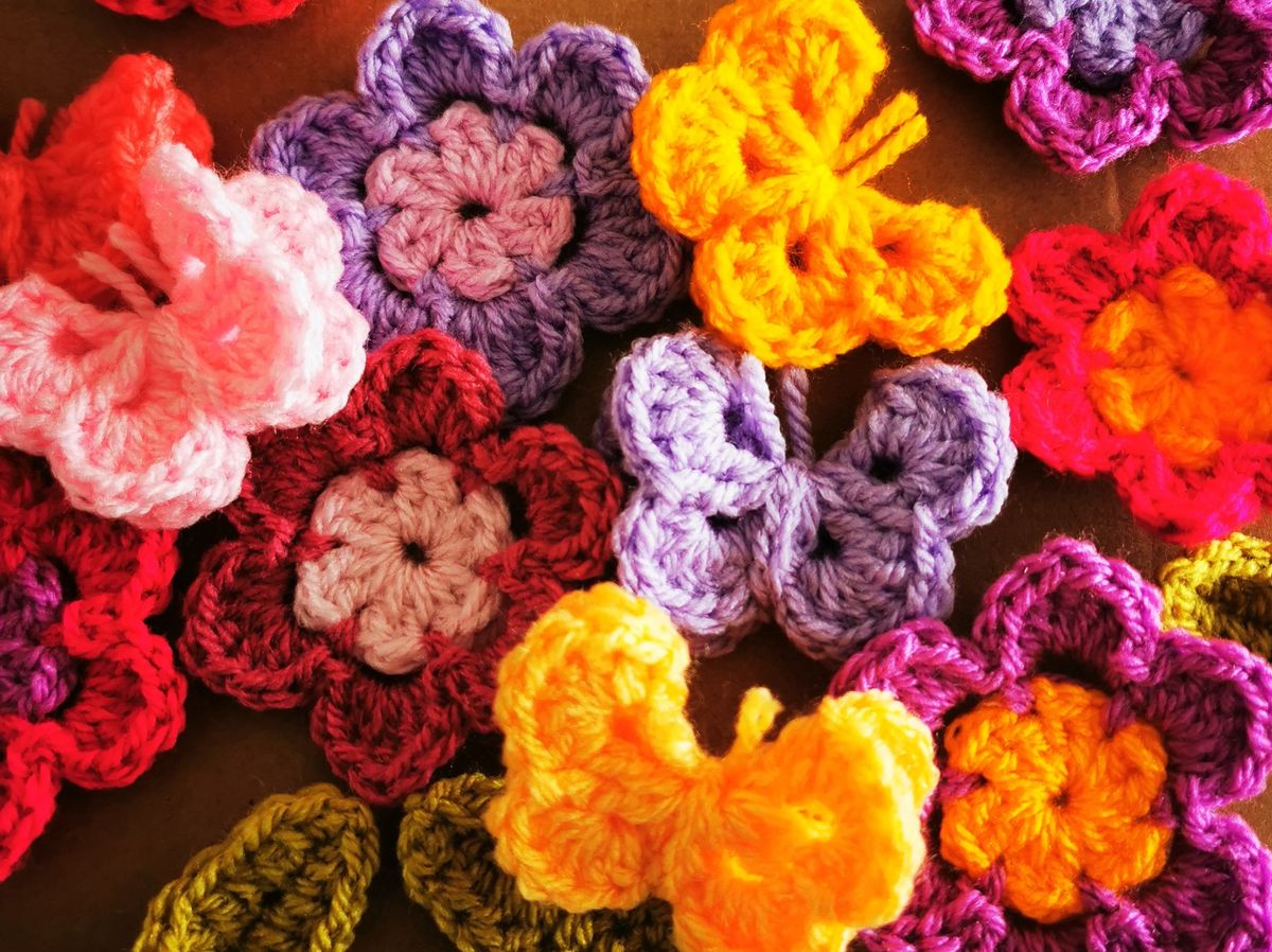 Crochet- Butterflies and Flowers