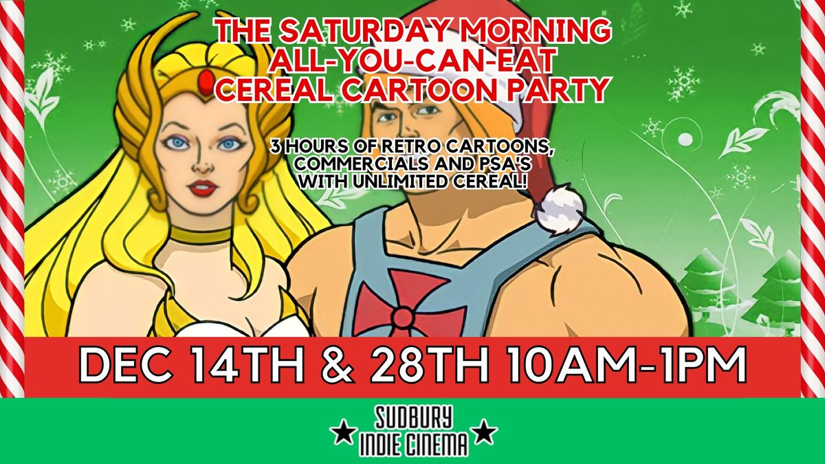 The Saturday Morning All-You-Can-Eat Cereal Cartoon Party: Christmas Edition!