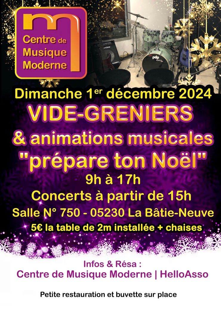 Vide-greniers et animations musicales 