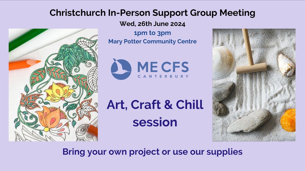 June In-Person Christchurch Support Meeting for people affected by ME\/CFS