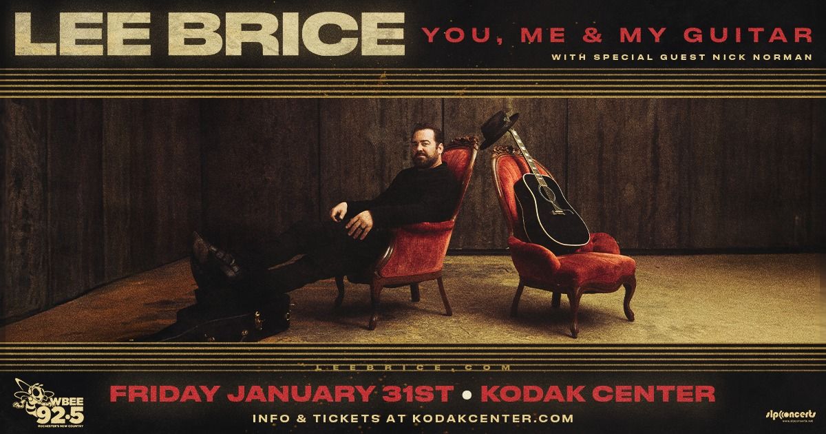 92.5 WBEE Presents Lee Brice: You, Me and My Guitar - Rochester, NY