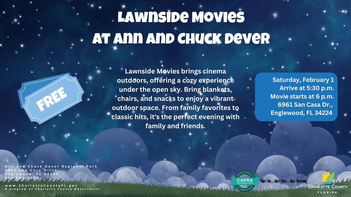 Lawnside Movies at Ann and Chuck Dever Regional Park 