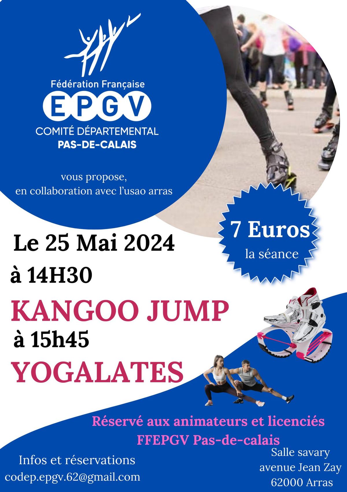 Kangoo jump et Yogalates Pour tous