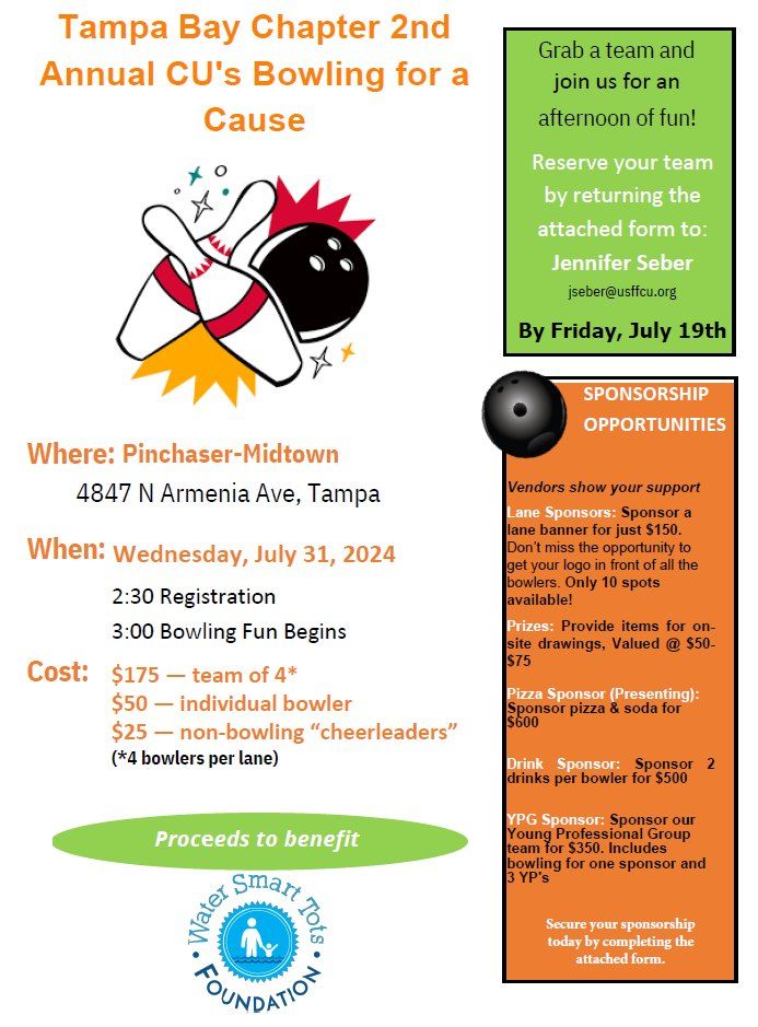 Tampa Bay Chapter 2nd Annual CU's Bowling for a Cause