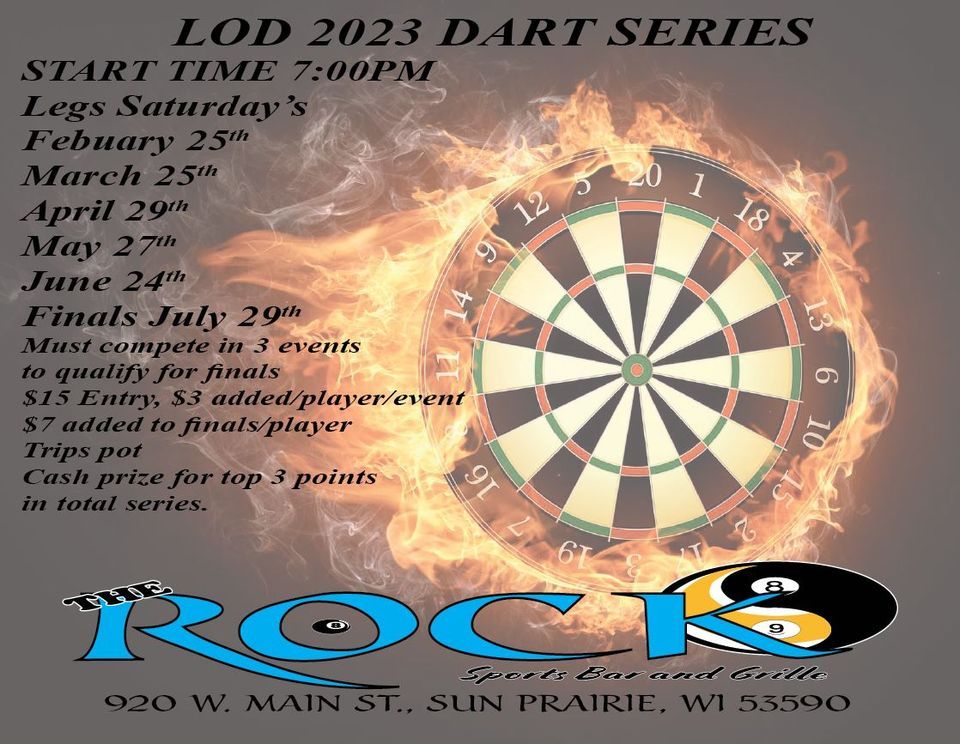 2023 LOD Dart Series, The Rock Sports Bar and Grille, Sun Prairie, 25 February 2023