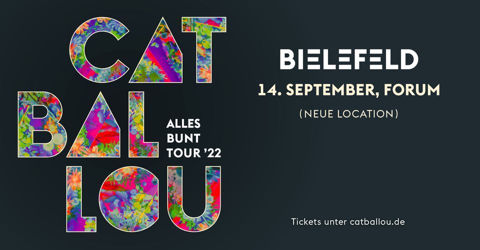 CAT BALLOU - ALLES BUNT TOUR '22 \/\/ Bielefeld - NEUE LOCATION!