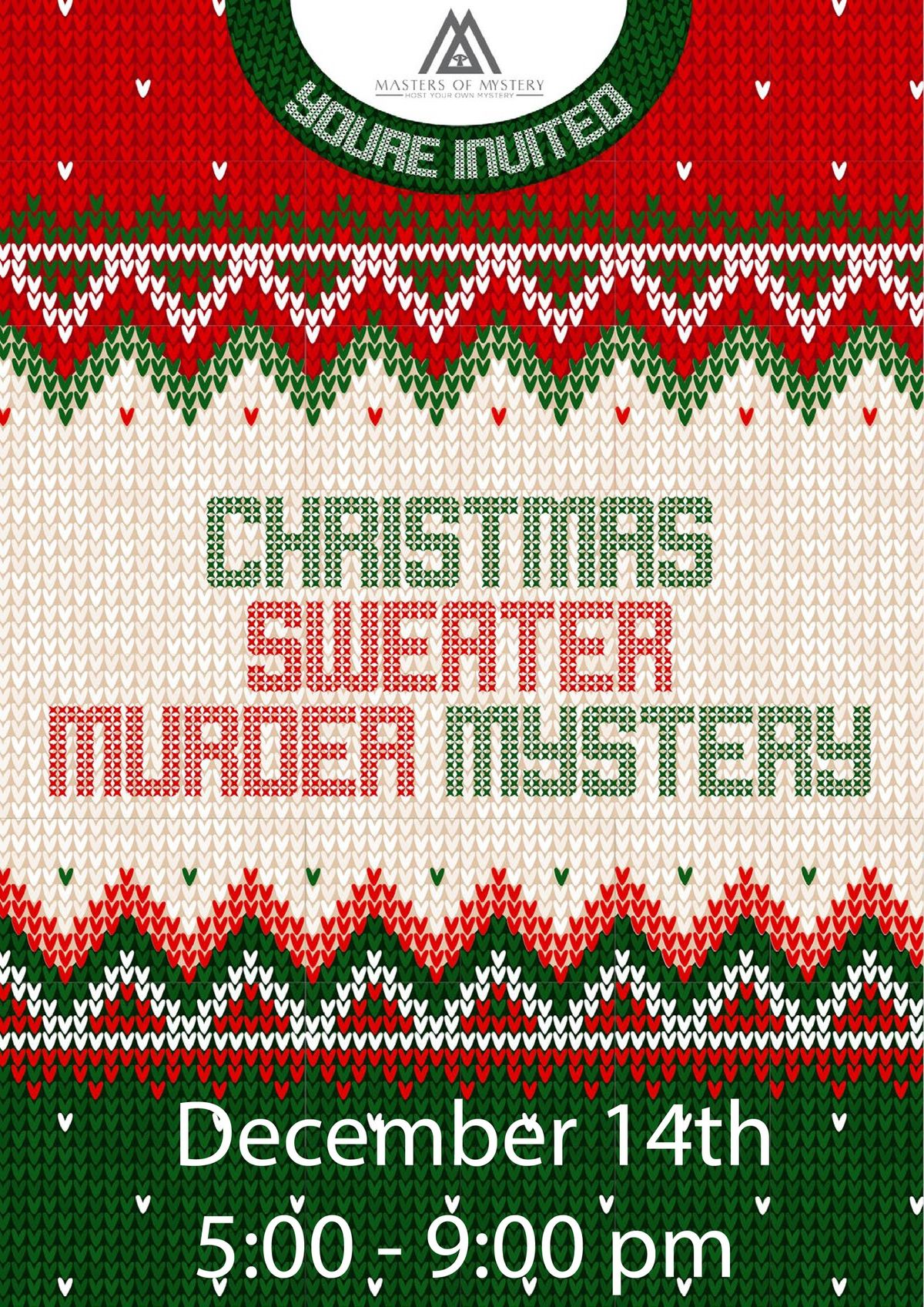 Ugly Christmas Sweater Murder Mystery and DIY!