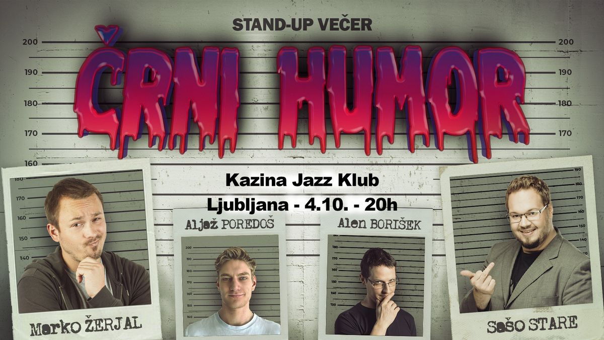 Stand up \u010cRNI HUMOR Kazina jazz klub